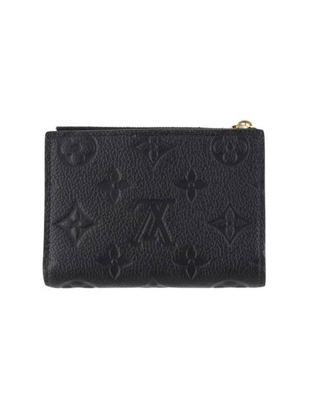 Lisa Monogram Zipper Leather Card Wallet Black - LOUIS VUITTON - BALAAN 1