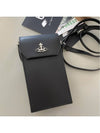 Fake Leather ORB Logo Strap Phone Pouch Black - VIVIENNE WESTWOOD - BALAAN 2