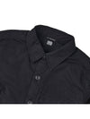 Lens Wappen Ripstop Shirt Zip Up Jacket Black - CP COMPANY - BALAAN 8