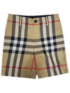 Kids Vintage Check Shorts Beige - BURBERRY - BALAAN 2