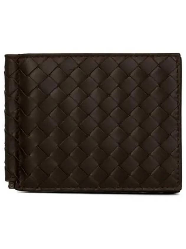 Intrecciato Money Clip Card Wallet Espresso - BOTTEGA VENETA - BALAAN 6