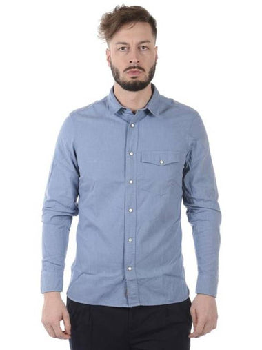 Long Sleeve Shirt 4056304AZZURRO LIGHT BLUE - BURBERRY - BALAAN 1