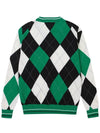 Argyle Cashmere Sweater OF2402GB - ONOFF - BALAAN 2