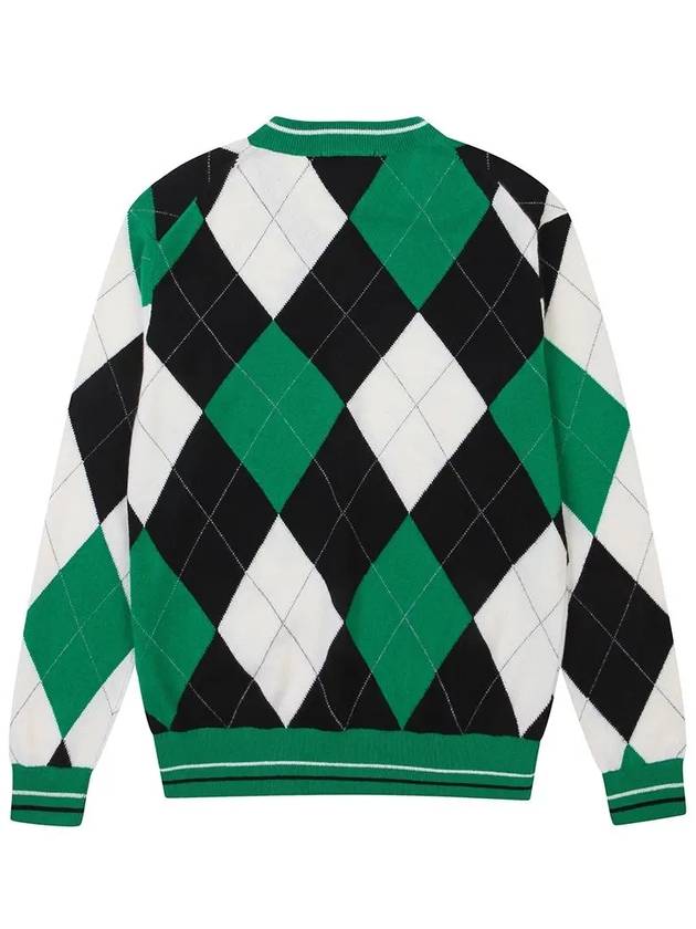 Argyle Cashmere Sweater OF2402GB - ONOFF - BALAAN 2