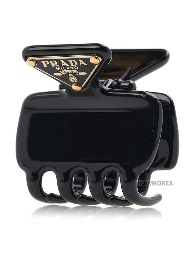 Metal Claw Clip Black - PRADA - BALAAN 11