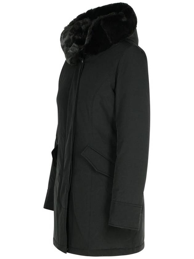 Woolrich 'Beaker' Black Cotton Blend Parka - WOOLRICH - BALAAN 2