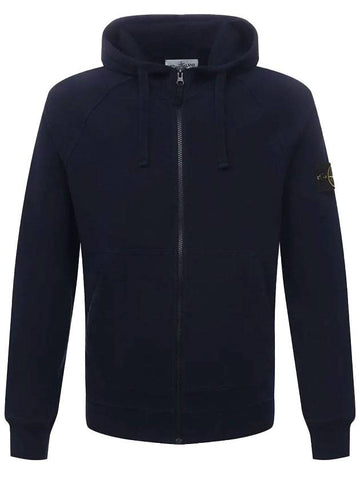 Wappen Patch Hooded Zip Up Navy - STONE ISLAND - BALAAN 1