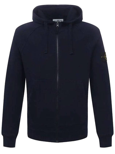 Wappen Patch Hooded Zip Up Navy - STONE ISLAND - BALAAN 1