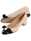 Vara Quilted Pumps Beige - SALVATORE FERRAGAMO - BALAAN 2