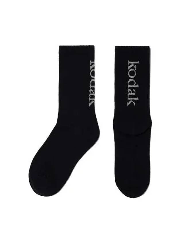 KODAK bag color logo crew socks BLACK - KODO - BALAAN 1