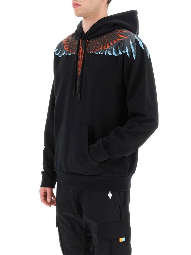 Icon Wings Hood Black - MARCELO BURLON - BALAAN 5