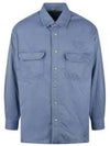 Overshirt Cotton Jacket Blue - DIOR - BALAAN 2