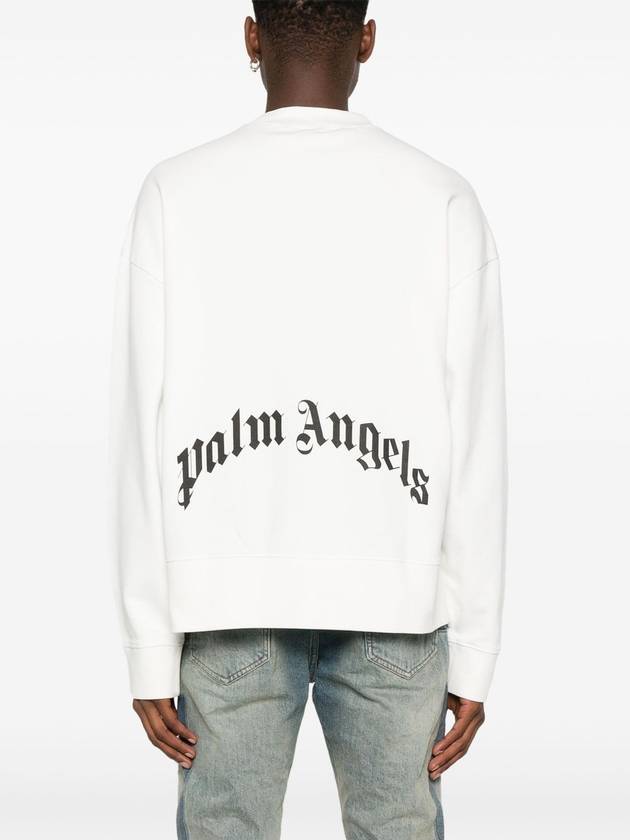 curved-logo sweatshirt - PALM ANGELS - BALAAN 4