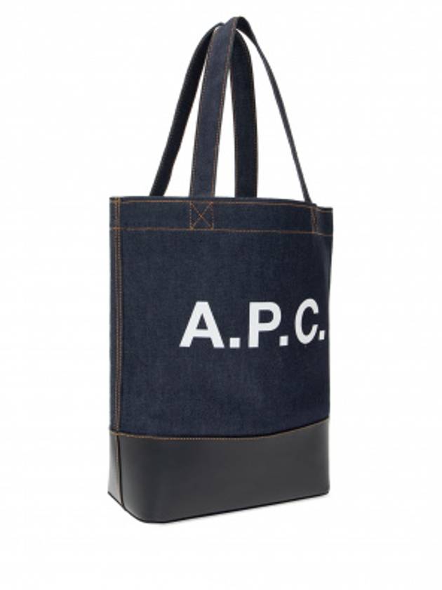 Logo Denim Axelle Tote Bag Navy - A.P.C. - BALAAN 5