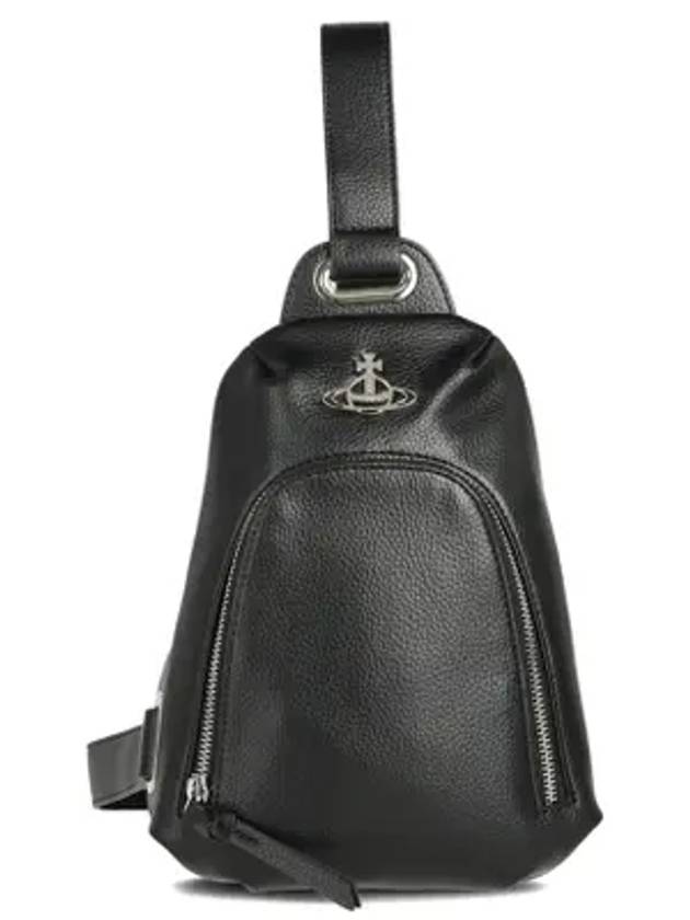 Logo Plaque Zipped Belt Bag Black - VIVIENNE WESTWOOD - BALAAN 1