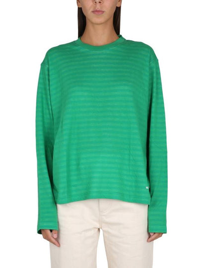 Reversible Stripe Long Sleeve T-Shirt Green - SUNNEI - BALAAN 2