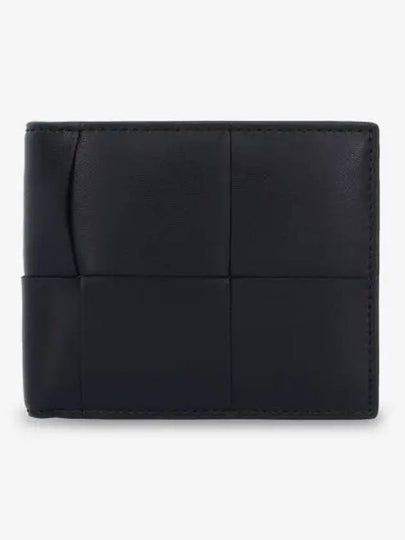 Men's Intrecciato Half Wallet Black - BOTTEGA VENETA - BALAAN 2