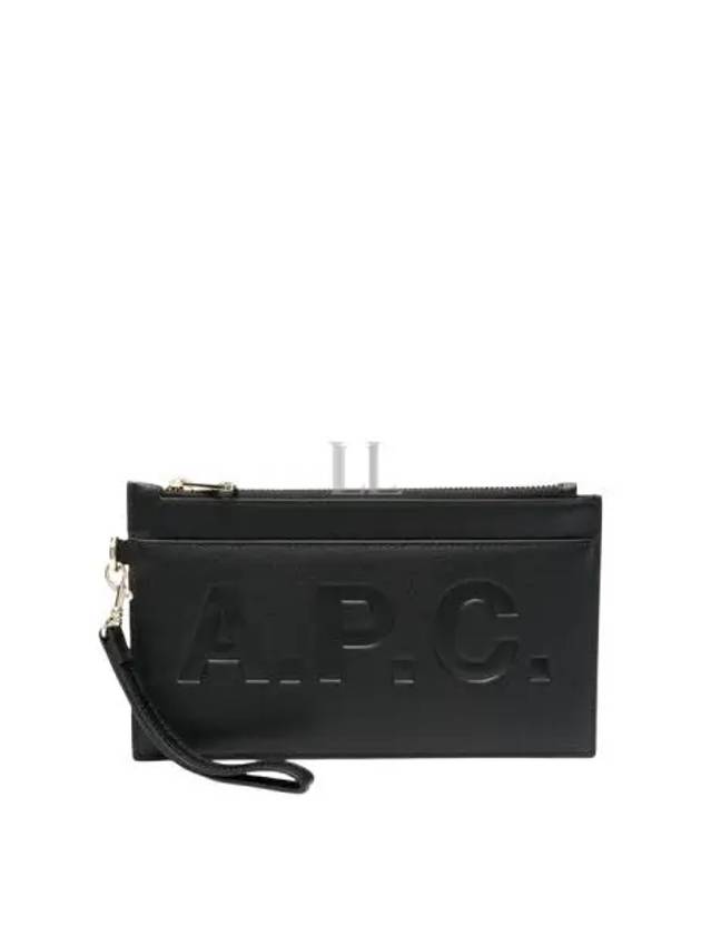 Debossed Logo Pouch Bag Black - A.P.C. - BALAAN 2