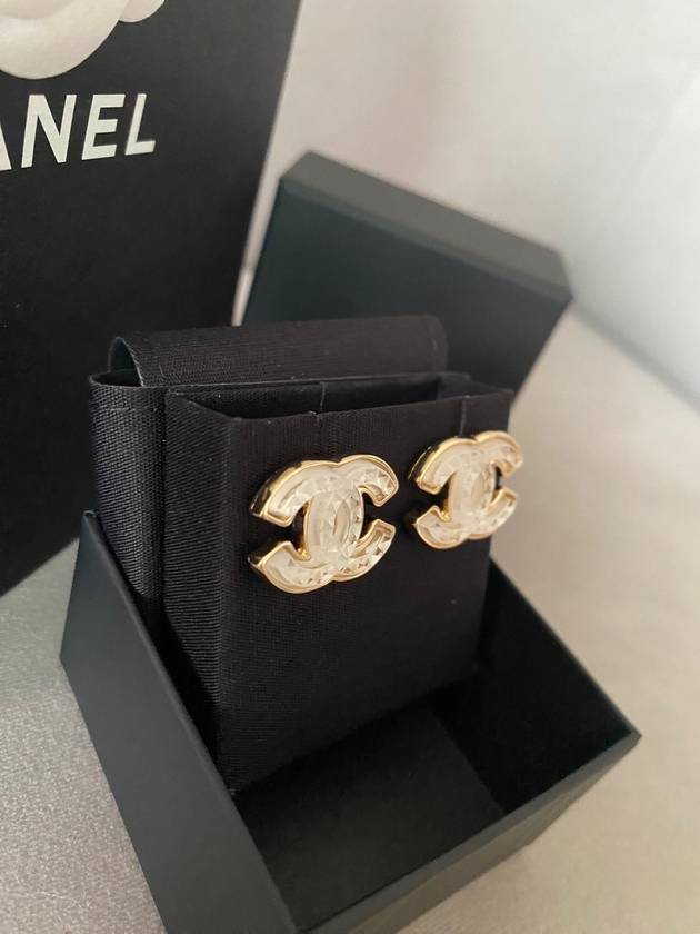 CC Logo EarringsStud White EarringsABD564 - CHANEL - BALAAN 2