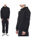 Lens Wappen Pocket Hoodie Black - CP COMPANY - BALAAN 3