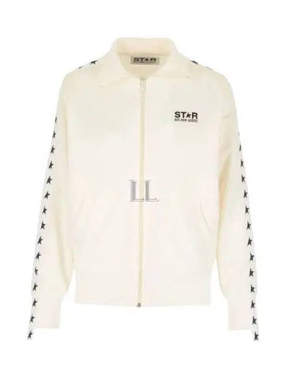 Star Logo Track Jacket White - GOLDEN GOOSE - BALAAN 2