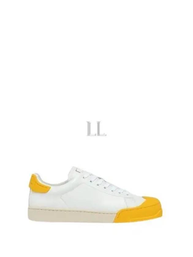 Dada Bumper Low Top Sneakers White Yellow - MARNI - BALAAN 2