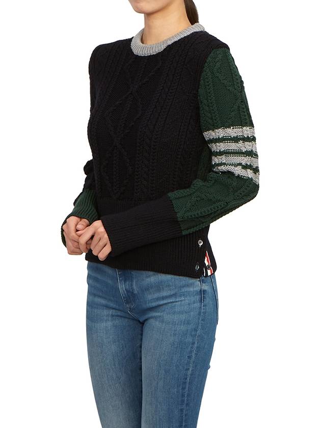 Fun Mix Cable Knit Top - THOM BROWNE - BALAAN 6