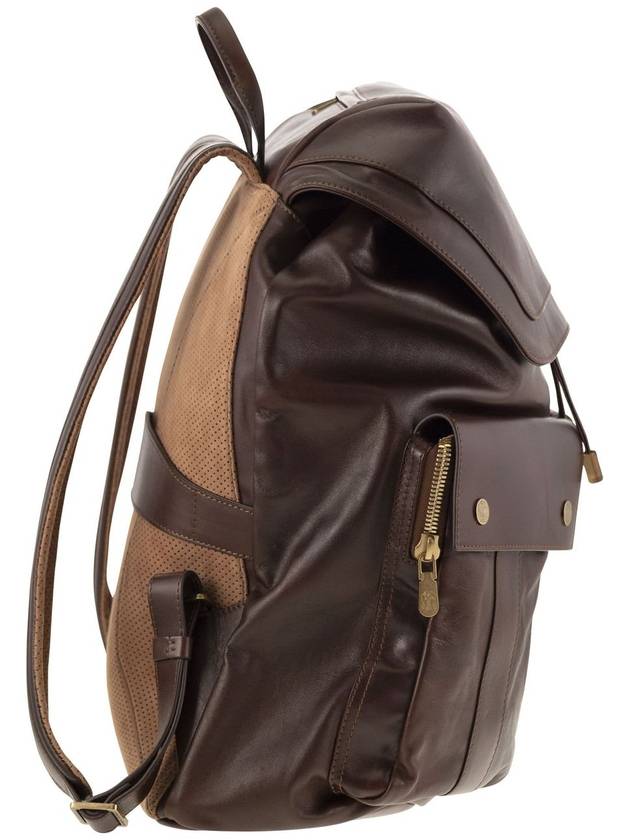 Leather backpack - BRUNELLO CUCINELLI - BALAAN 3