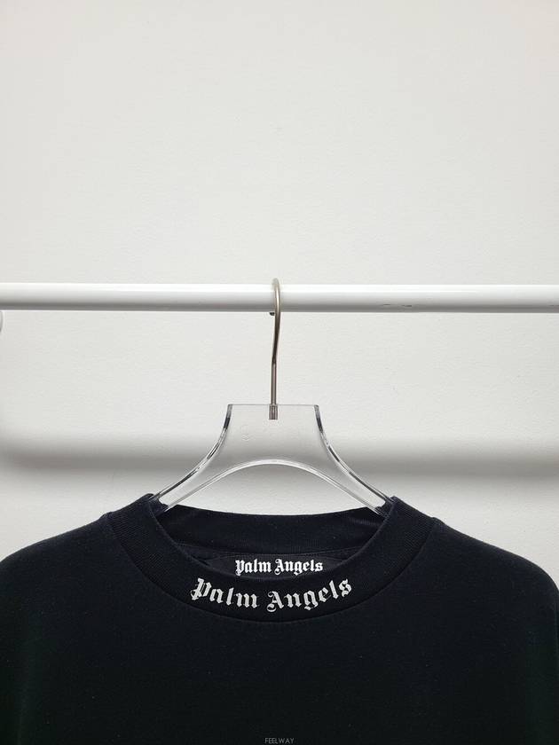 Used luxury goods Lewis It L Black back logo printing cotton over short sleeve t shirt - PALM ANGELS - BALAAN 2