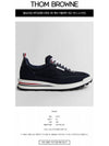 Men's Heavy Athletic Mesh Tech Runner Low Top Sneakers Navy - THOM BROWNE - BALAAN 3