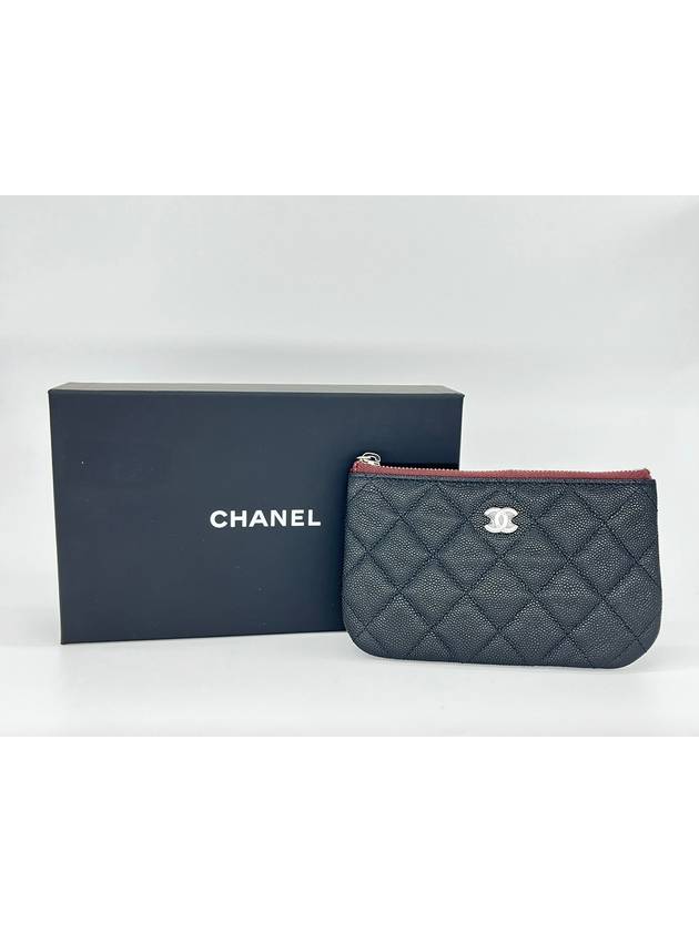 Gold CC Logo Small Calfskin Pouch Bag Black - CHANEL - BALAAN 3