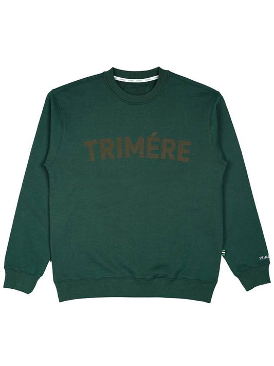 Applique sweatshirt UNISEX GREEN - TRIMERE - BALAAN 2