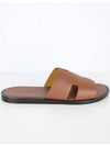 Izmir Leather Slippers Gold - HERMES - BALAAN 3