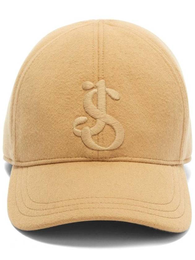 Logo Embroidered Cashmere Baseball Cap Hat J02TC0105J35001 - JIL SANDER - BALAAN 1