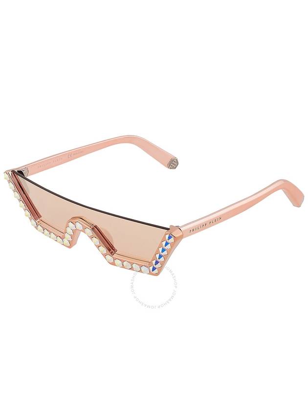 Philipp Plein Pink Mirror Irregular Ladies Sunglasses SPP031S 9NFX 99 - PHILIPP PLEIN - BALAAN 3