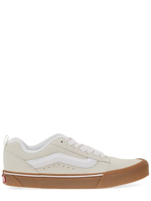 Knu Skool Lace-Up Low Top Sneakers White - VANS - BALAAN 2