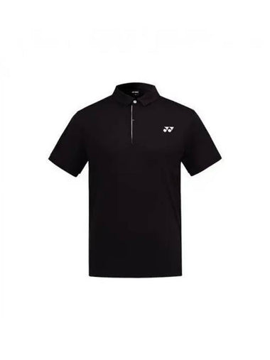 YONEX 231TS063U black color combination short sleeve collar t shirt - YOUNESS - BALAAN 1