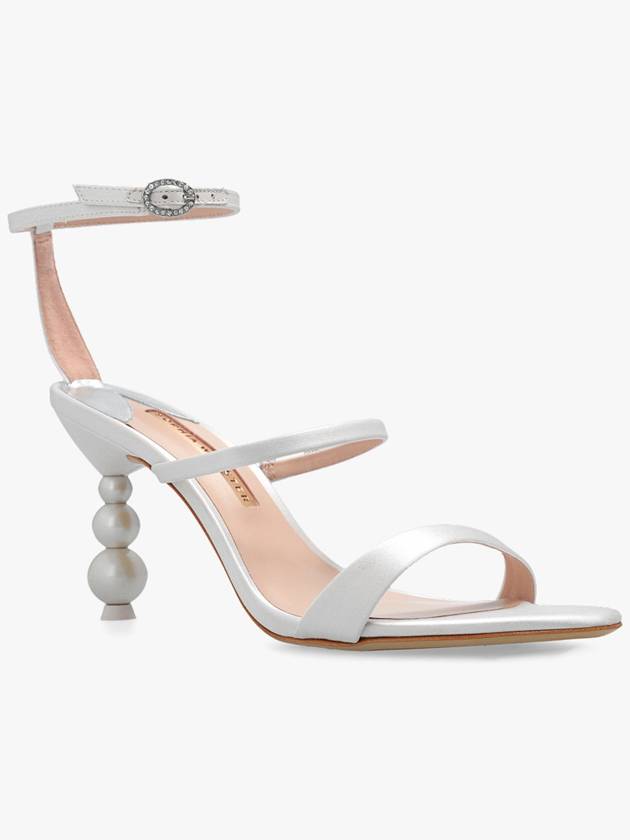 Sophia Webster ‘Rosalind’ Heeled Sandals In Satin, Women's, Cream - SOPHIA WEBSTER - BALAAN 4