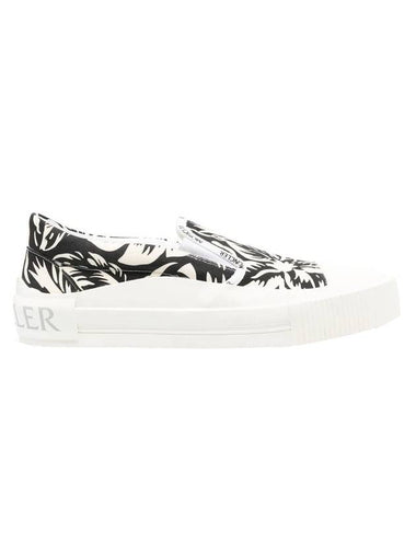 Glissiere floral print slip-ons white - MONCLER - BALAAN 1