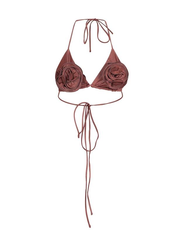 FLORAL STRAPPY TRIANGLE BIKINI TOP - MAGDA BUTRYM - BALAAN 1