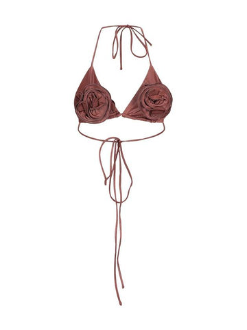 FLORAL STRAPPY TRIANGLE BIKINI TOP - MAGDA BUTRYM - BALAAN 1