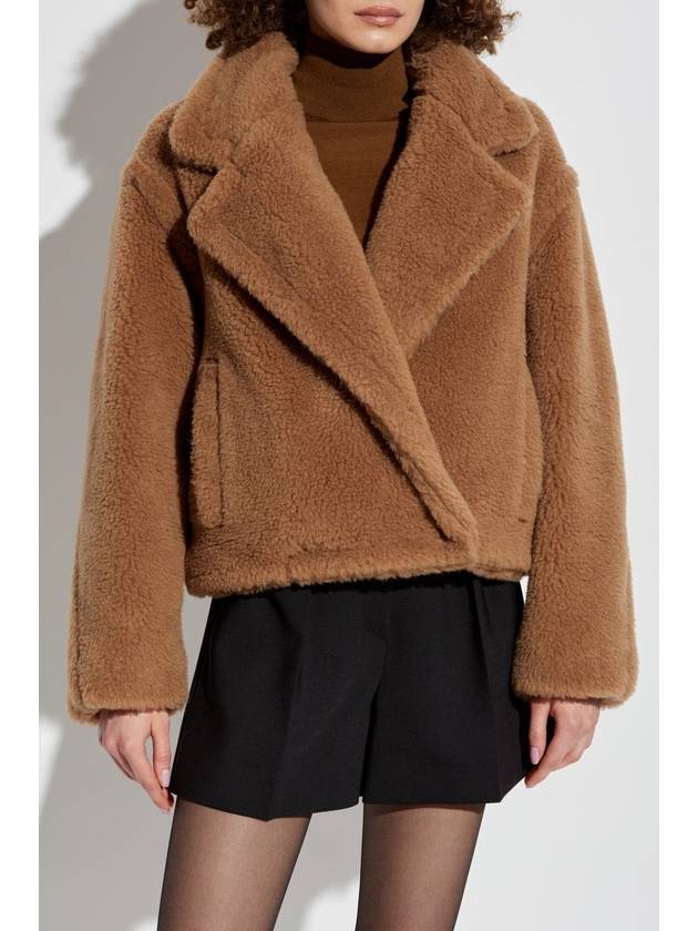 Gardone Crop Teddy Jacket Camel - MAX MARA - BALAAN 4