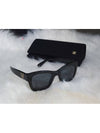 Eyewear Heart Logo Square Sunglasses Black - CHANEL - BALAAN 7