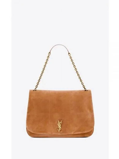 Jamie Suede Shoulder Bag Brown Caramel - SAINT LAURENT - BALAAN 2