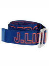 Lennon Webbing Logo Belt Nautical Blue - J.LINDEBERG - BALAAN 3