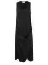 Sleeveless Wrap Midi Dress Midnight Indigo - LEMAIRE - BALAAN 2