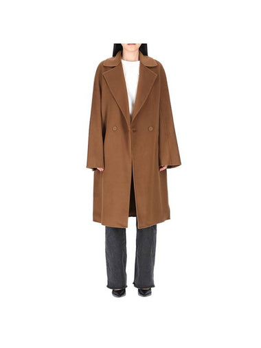 Studio Goya Cashmere Wool Long Double Coat Brown - MAX MARA - BALAAN 1