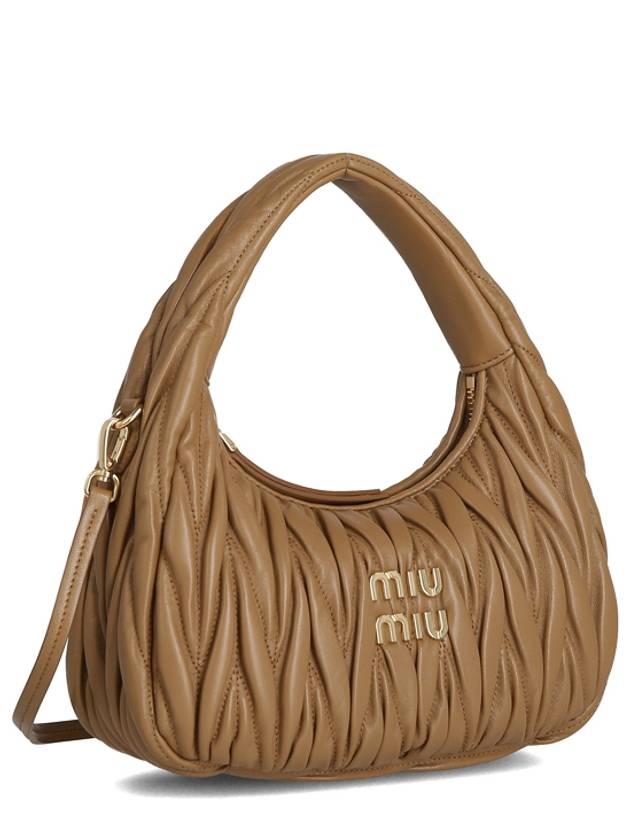 24FW Tote Bag 5BC125N88F098L AI24 BROWN - MIU MIU - BALAAN 3