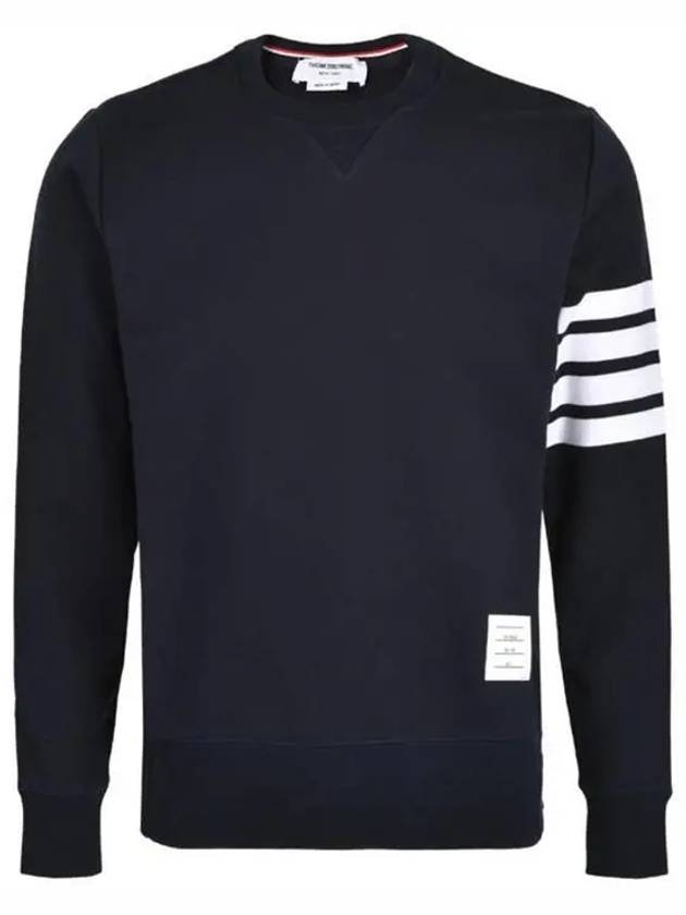 4 Bar Loopback Jersey Sweatshirt Navy - THOM BROWNE - BALAAN 2