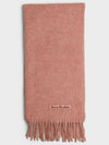 Wool Fringe Scarf Rose Melange - ACNE STUDIOS - BALAAN 2